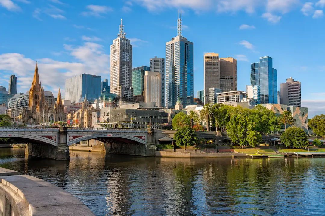 Melbourne skyline and Yarra River representing how Melbourne businesses can get featured in Google's AI search results.